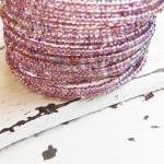 Purple Memory Wire Bracelet